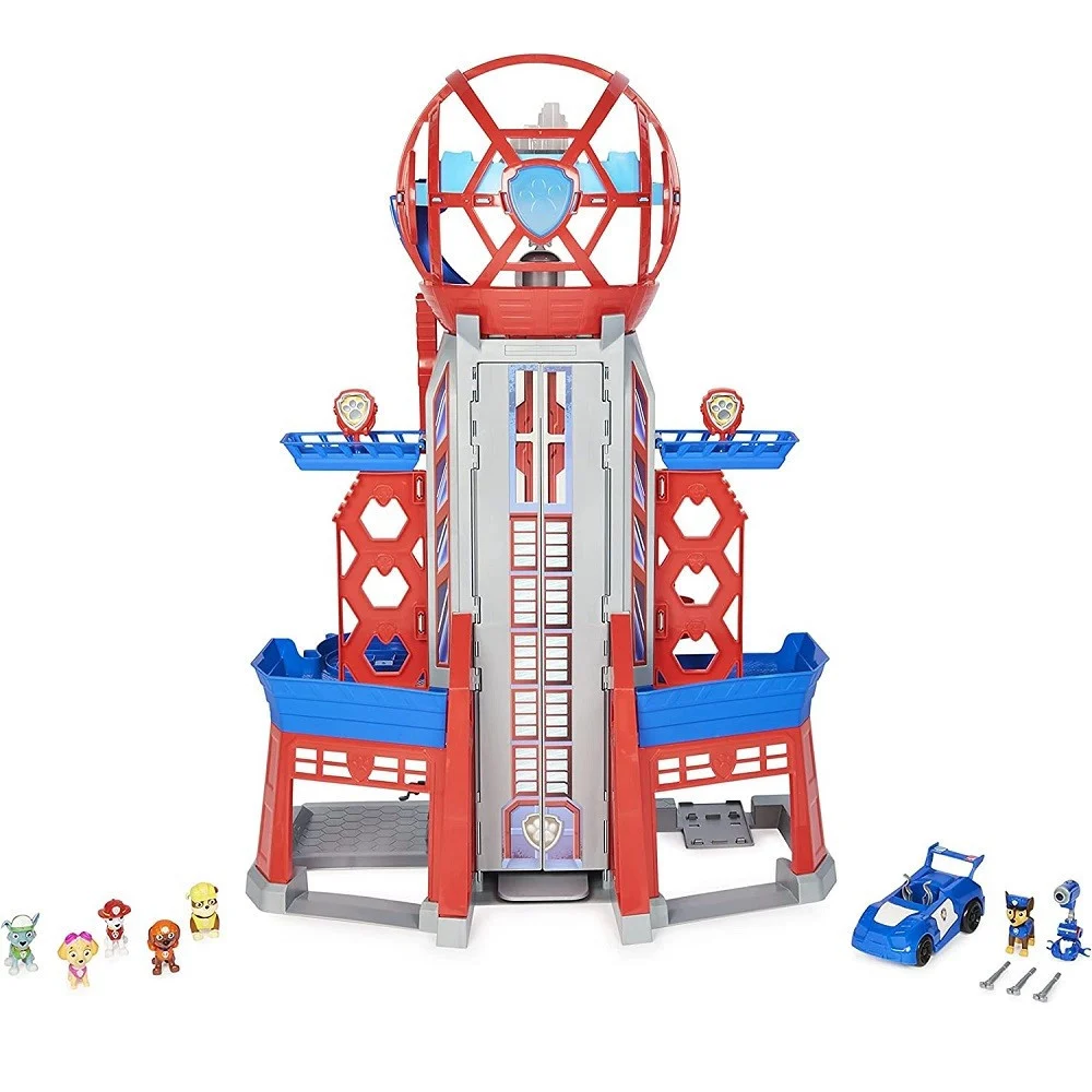 MEGA QUARTIERE GENERALE PAW PATROL 6 PERSONAGGI VEICOLO LUCI SUONI GIOCO BAMBINI - TrAdE Shop Traesio