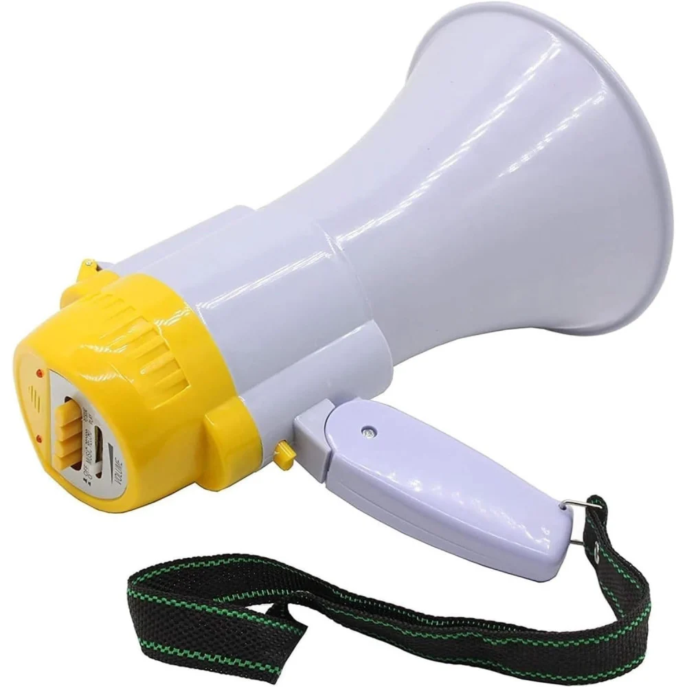 MEGAFONO PORTATILE ALTOPARLANTE REGISTRATORE VOCALE MUSICALE BATTERIA 200 mt. - TrAdE Shop Traesio