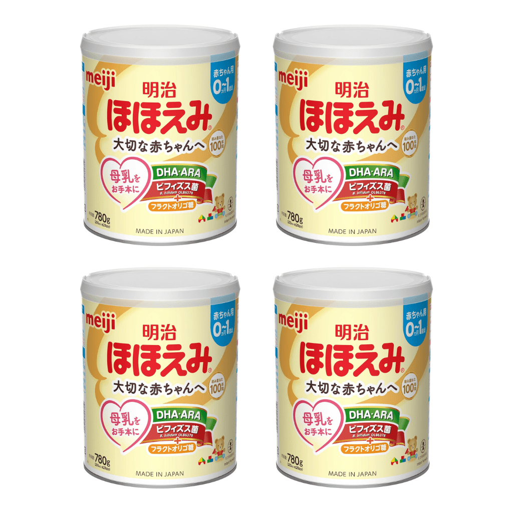 Meiji Hohoemi latte in polvere per lattanti confezione risparmio 800g x 4