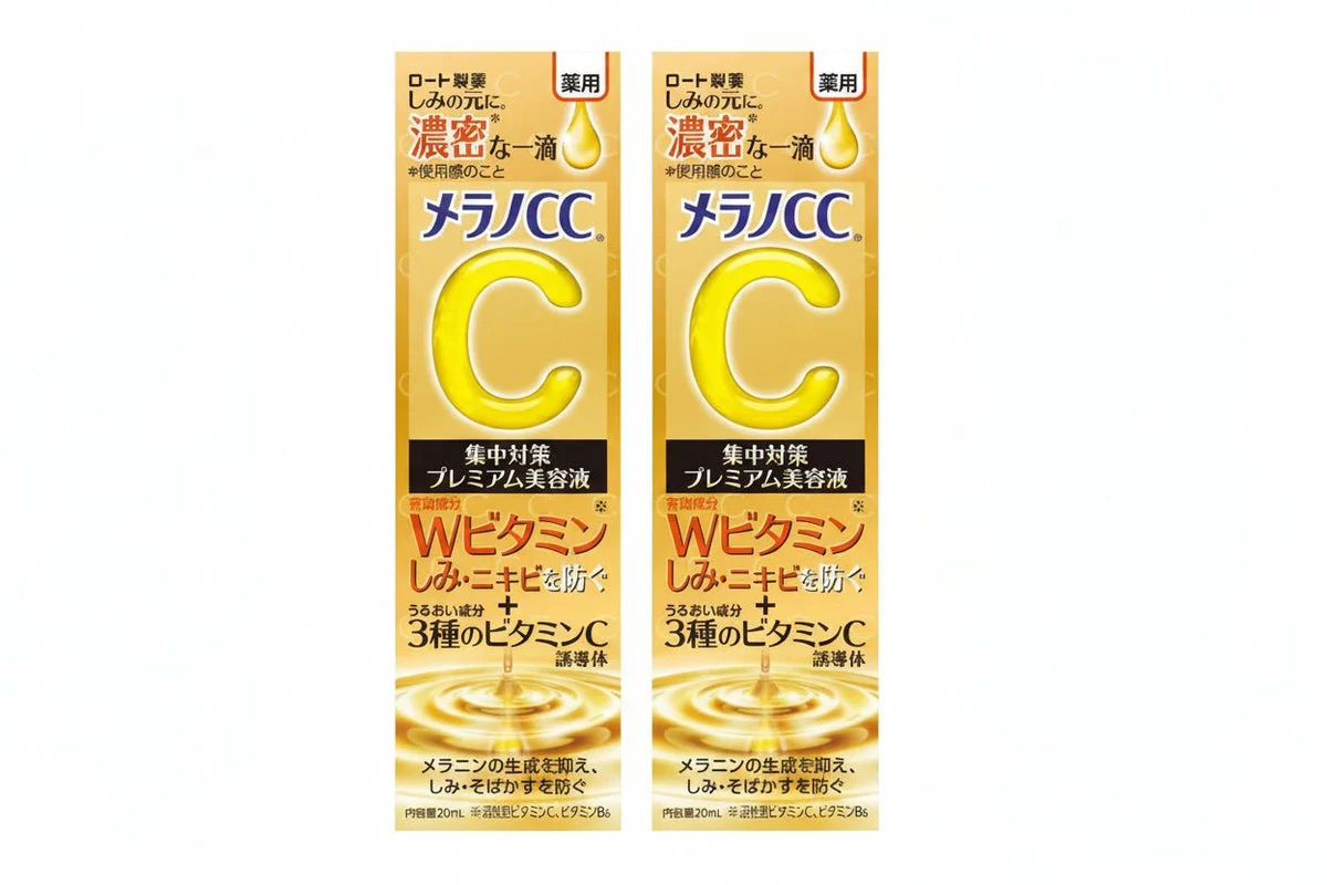 Melano CC Premium Essence Trattamento Macchie 20 ml x2 + sachet Gokujyun - WAFUU JAPAN