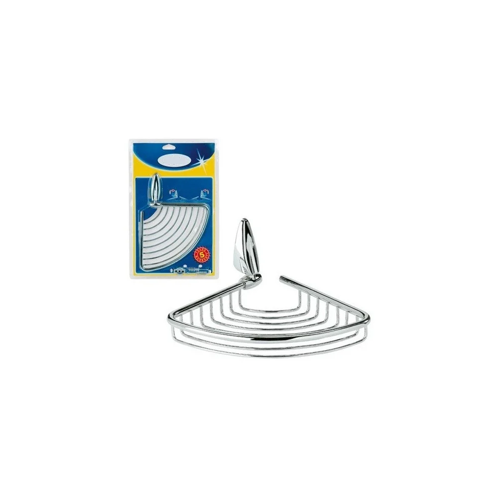 MENSOLA AD ANGOLO BAGNO ANGOLARE ANGOLIERA DOCCIA A PARETE IN ACCIAIO INOX - TrAdE Shop Traesio