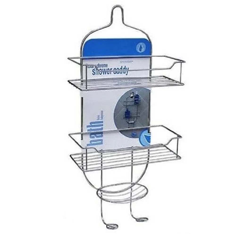 MENSOLA ORGANIZER PER BAGNO DOCCIA A 3 LIVELLI RIPIANI APPENDINI CROMATO 52715 - TrAdE Shop Traesio