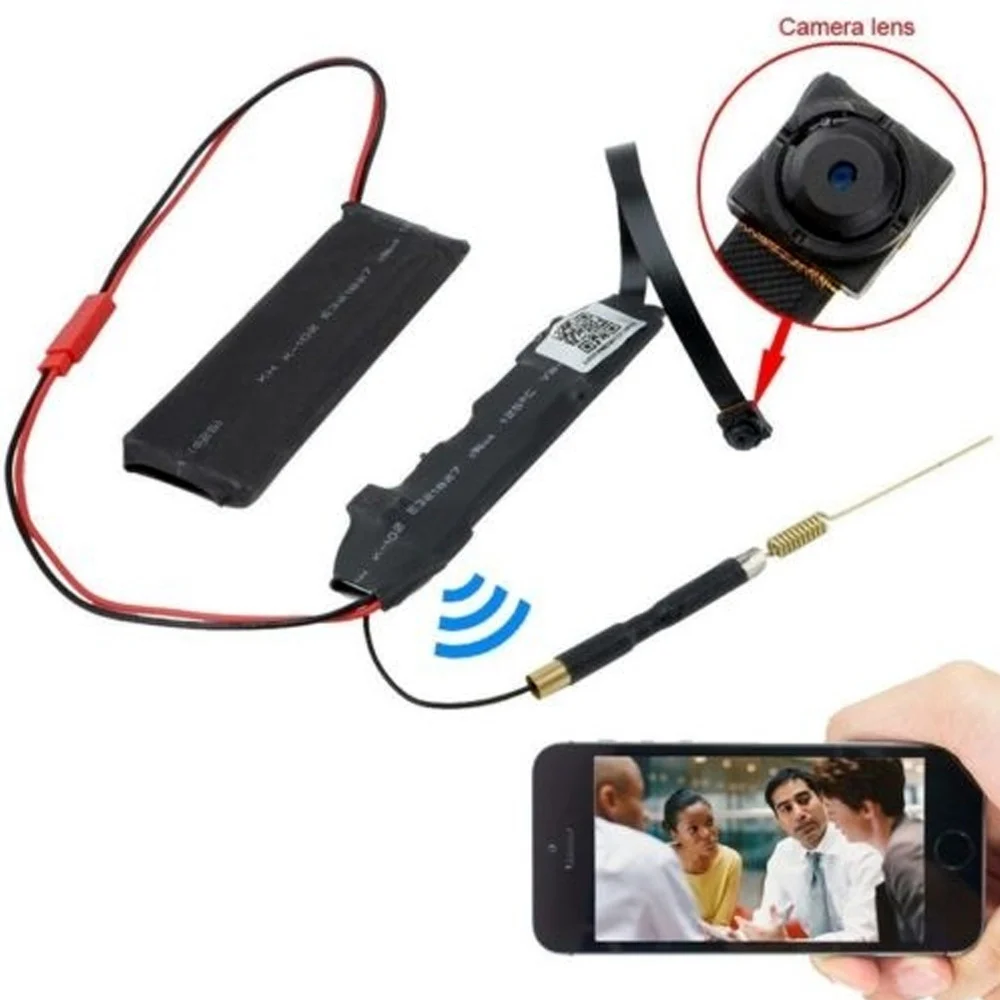 MICRO CAMERA SPIA HD TELECAMERA NASCOSTA MICROSPIA CCTV P2P ANTENNA ESTERNA WIFI - TrAdE Shop Traesio