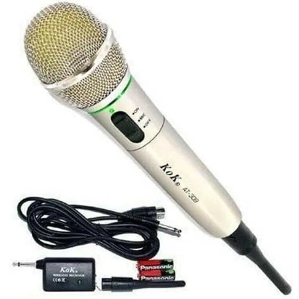 MICROFONO WIRELESS E CON CAVO FILO 2 IN 1 PER KARAOKE CANTARE 309 - TrAdE Shop Traesio