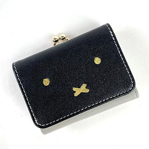Miffy Portafoglio Compatto Monocromo BK MCOR Nero - WAFUU JAPAN