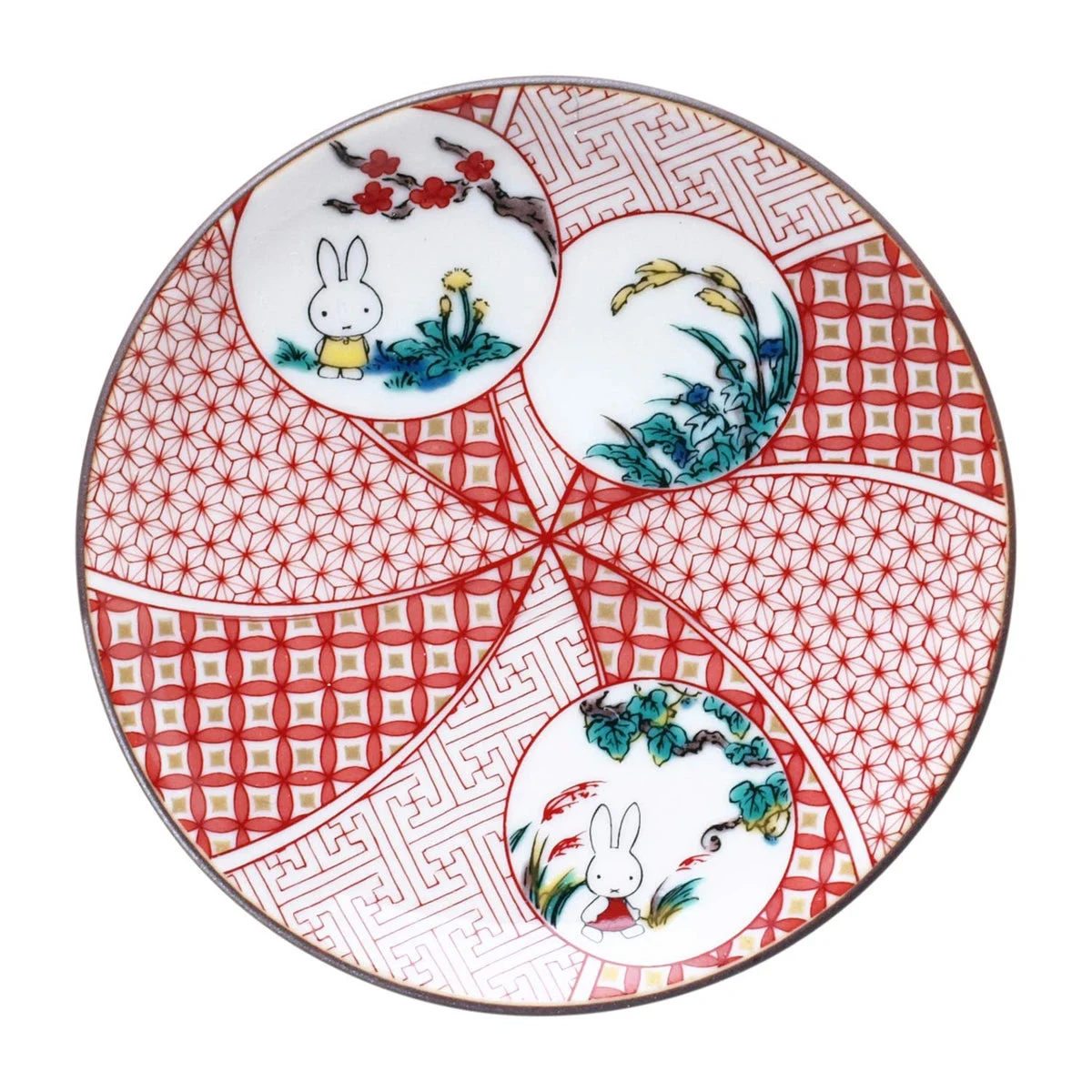 Miffy Kutani Sauce Plate 211147 Made in Japan - Kaneshotouki