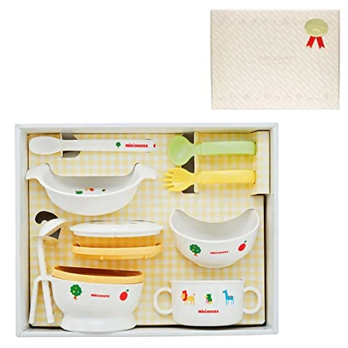 MIKIHOUSE Set di Piatto per Bambini - Regalo per Bambini - Made in Japan
