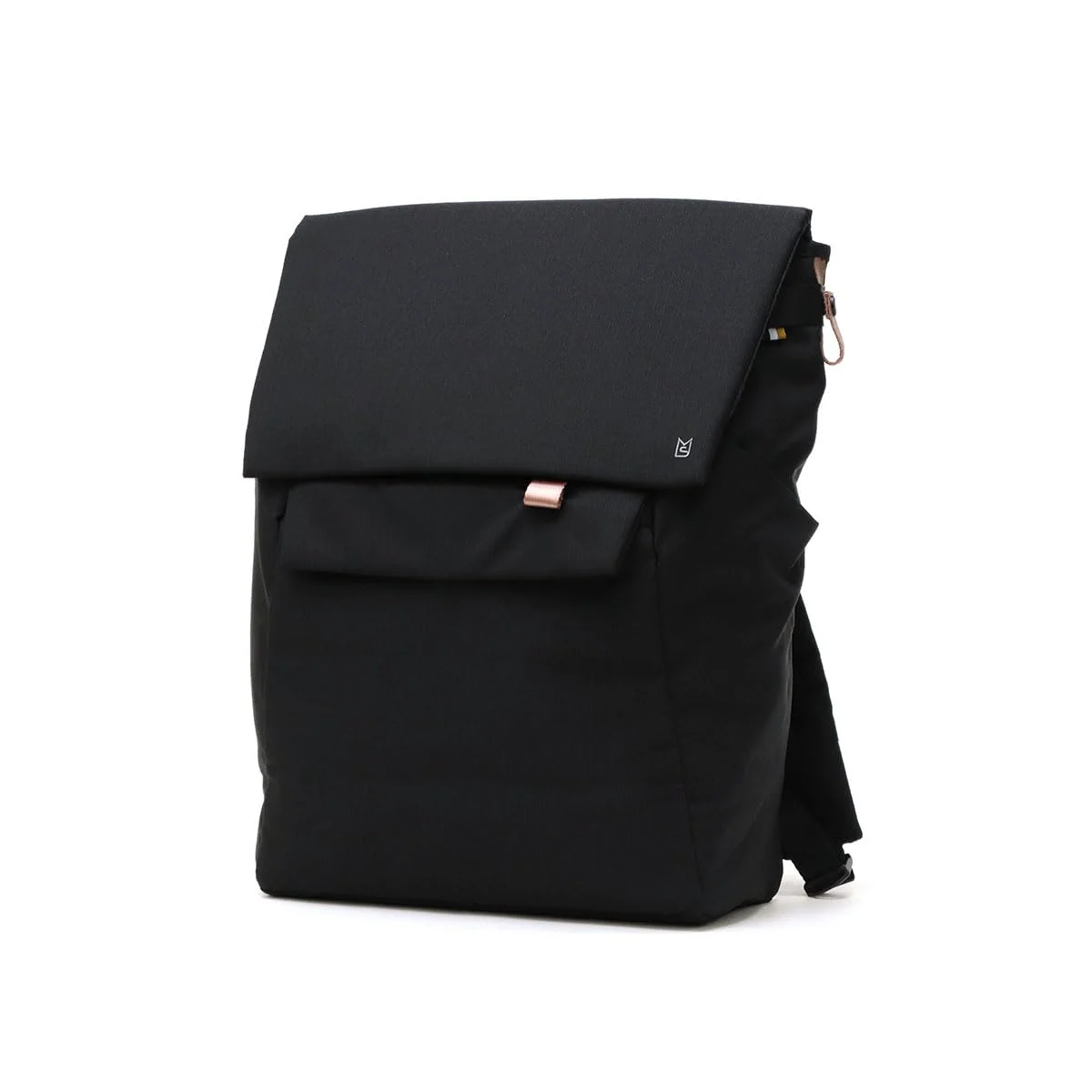 MILESTO Mochila Flap Geométrica 9 Bolsillos MLS942-BK Negro 15 Pulgadas
