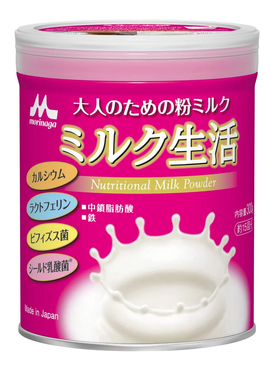 Milk Powder for Adults Milk Seikatsu 300g Nutritional supplement 6 major ingredients for health support - Morinaga Milk Industry