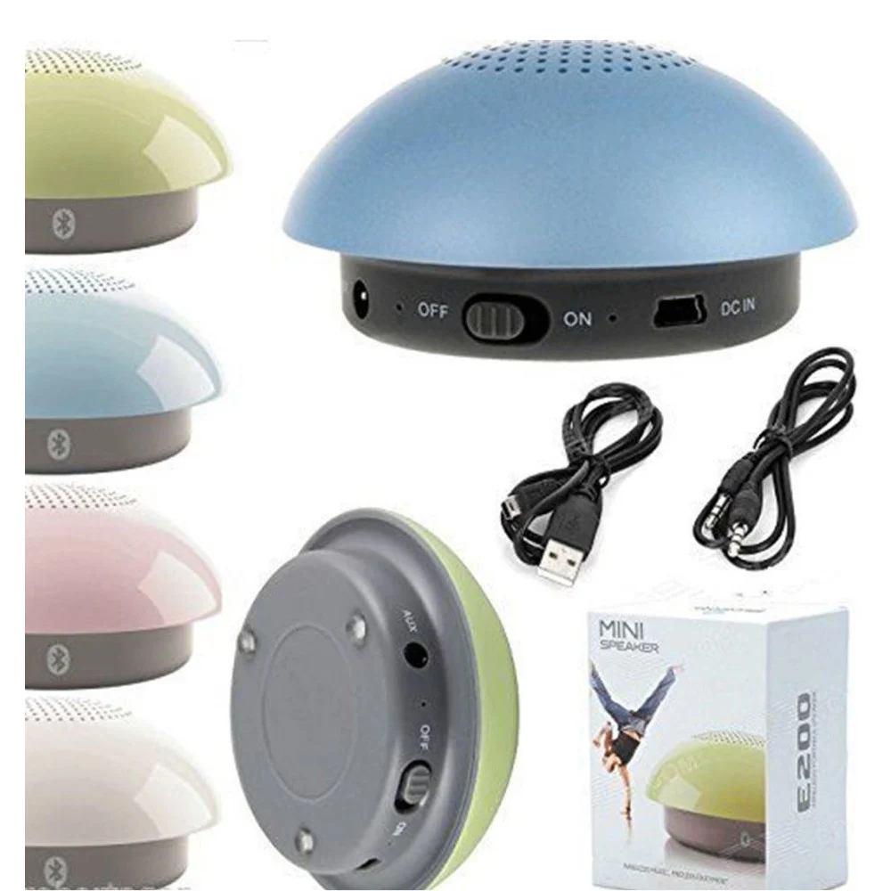 MINI CASSA SPEAKER BLUETOOTH 2.1 EDR AUX CELLULARE IPOD SMARTPHONE TABLET E200 - TrAdE Shop Traesio