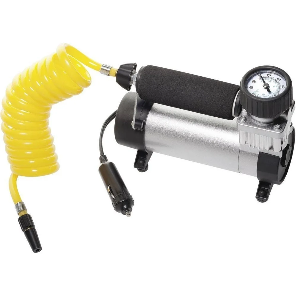 MINI COMPRESSORE AD ARIA PORTATILE PER AUTO MOTO BICI 12V METALLO - TrAdE Shop Traesio
