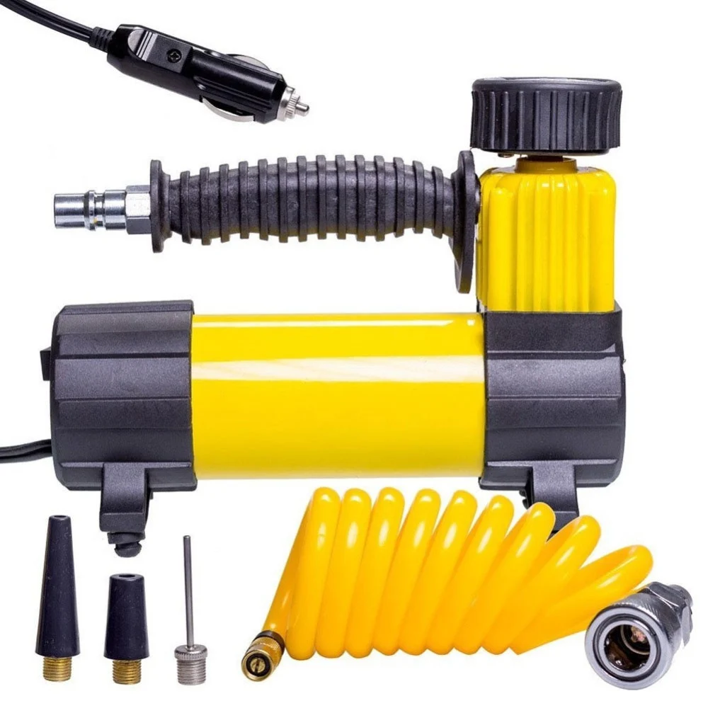 MINI COMPRESSORE ARIA PORTATILE 12V GOMME AUTO MOTO BICI GONFIATORE GONFIABILI - TrAdE Shop Traesio