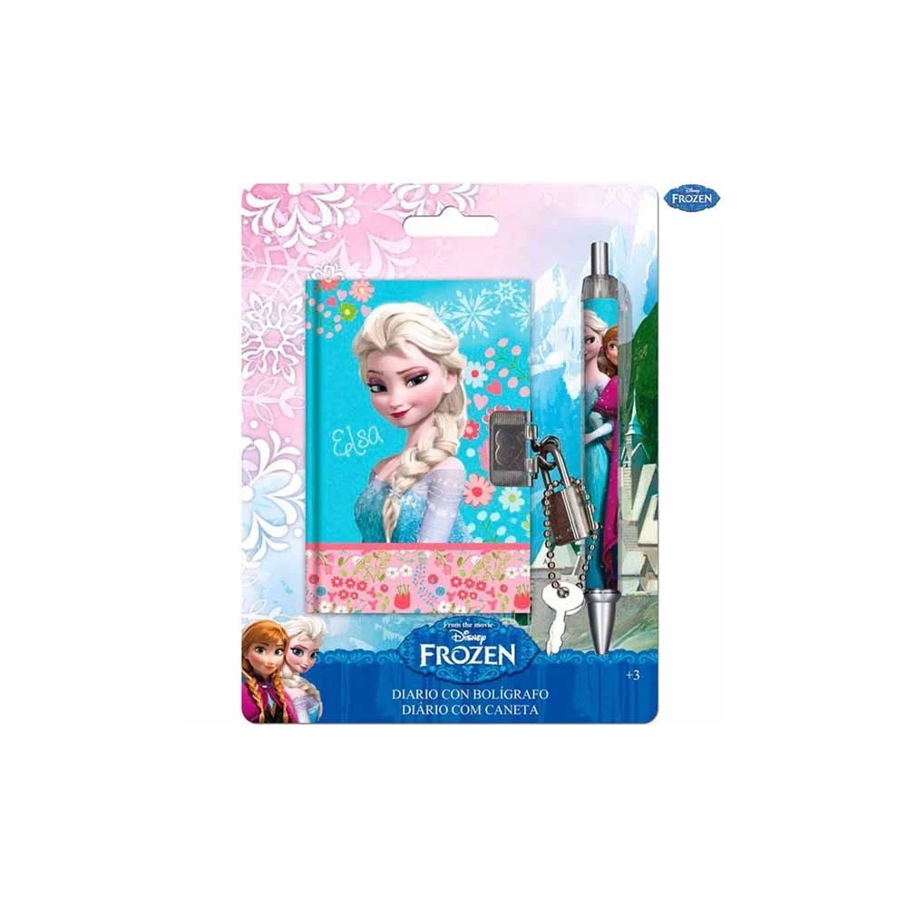 MINI DIARIO TACCUINO CON LUCCHETTO+PENNA ABBINATA SCUOLA DISNEY FROZEN - TrAdE Shop Traesio