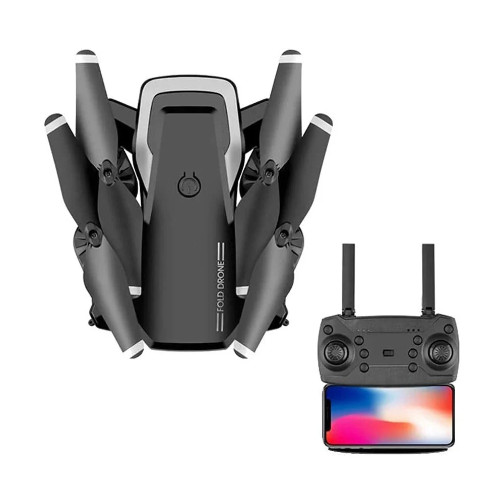 MINI DRONE QUADRICOTTERO PIEGHEVOLE CON TELECAMERA 4K TELECOMANDO WIFI 2,4G Q718 - Andowl
