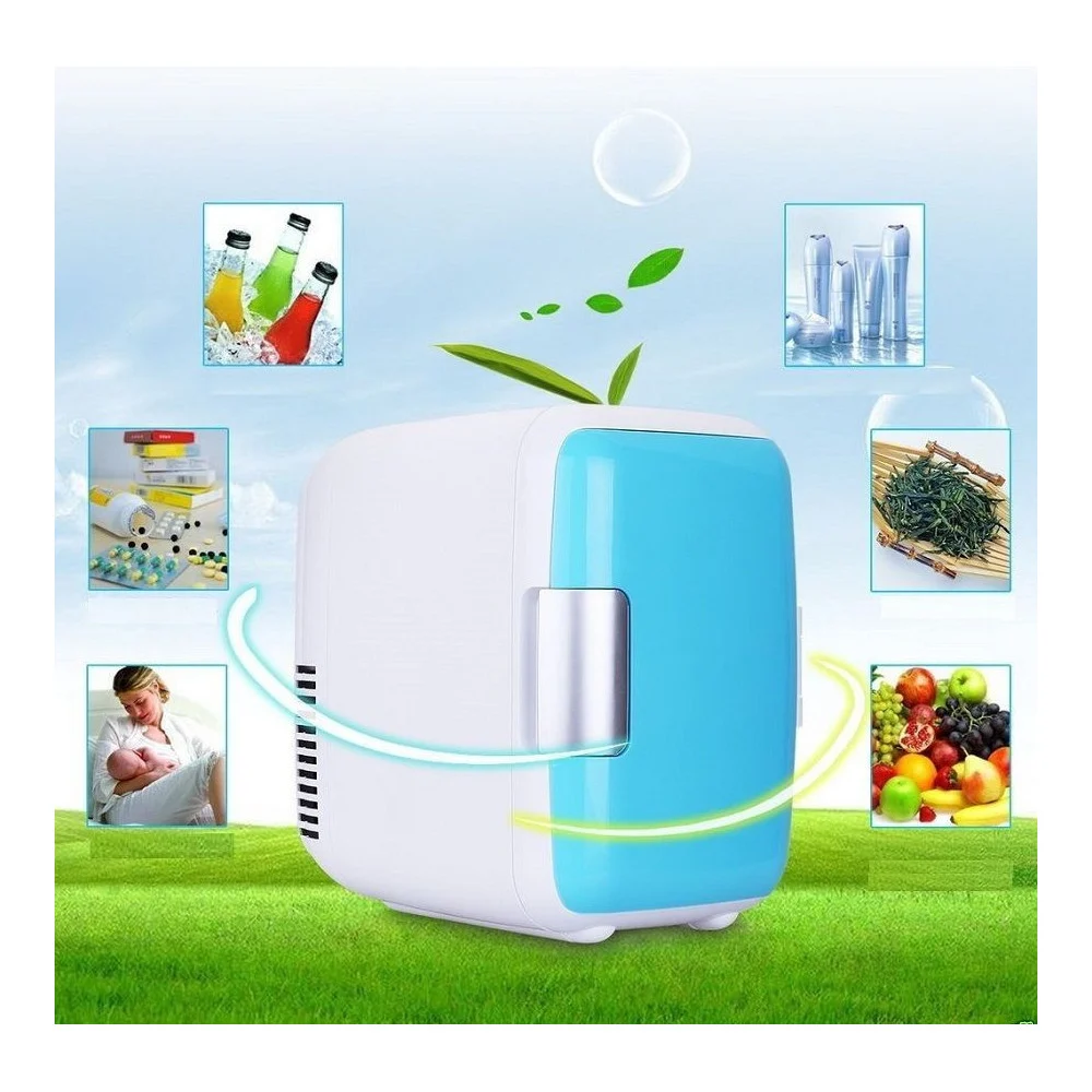 MINI FRIGORIFERO FRIGO PORTATILE 4 LITRI 12V SCALDAVIVANDE CASA AUTO BARCA - TrAdE Shop Traesio