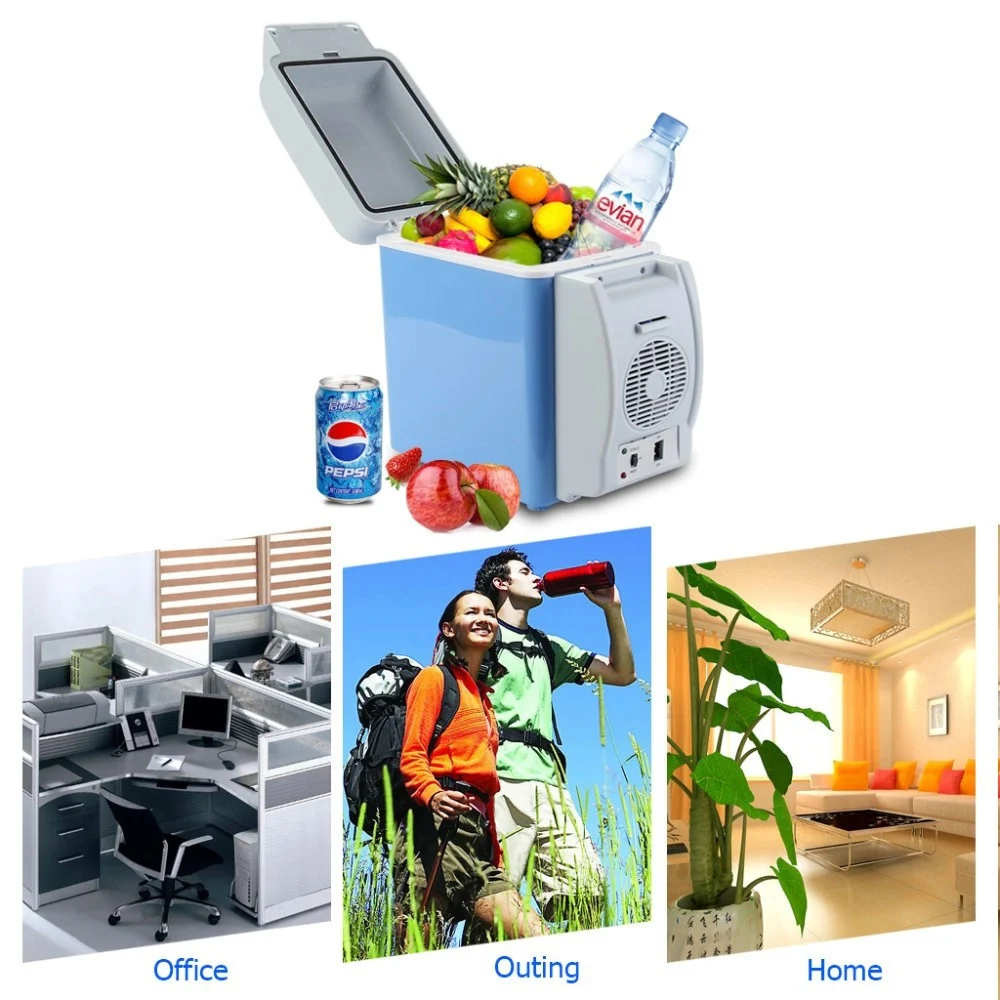 MINI FRIGORIFERO FRIGO PORTATILE 7,5 LITRI 12V SCALDAVIVANDE AUTO BARCA CAMPER - TrAdE Shop Traesio