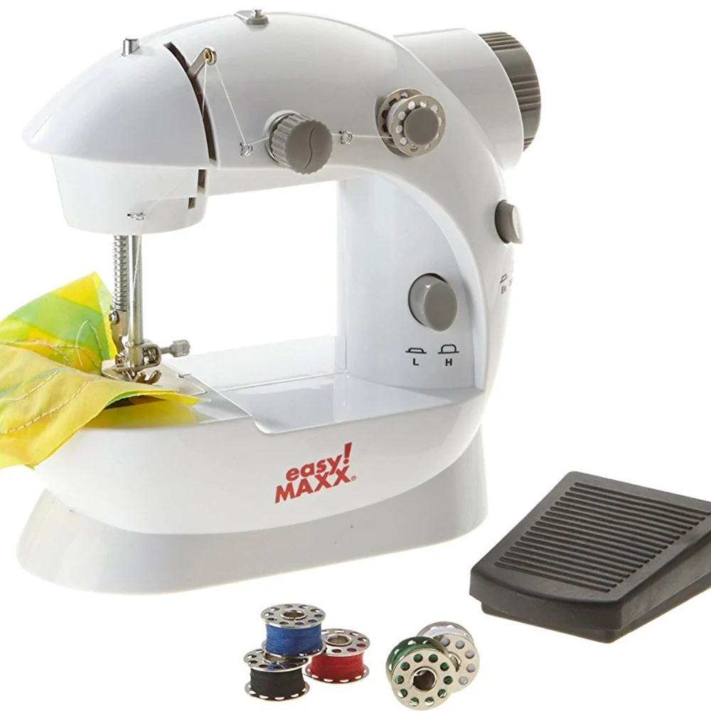 MINI MACCHINA DA CUCIRE CUCITRICE PORTATILE 4 IN 1 DA VIAGGIO CON PEDALE AGO - TrAdE Shop Traesio