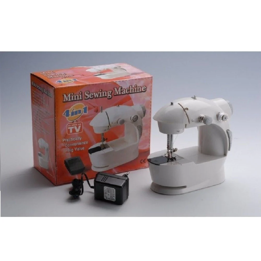 MINI MACCHINA PER CUCIRE DA CUCITO PORTATILE 4 IN 1 DA VIAGGIO CON PEDALE AGO - TrAdE Shop Traesio