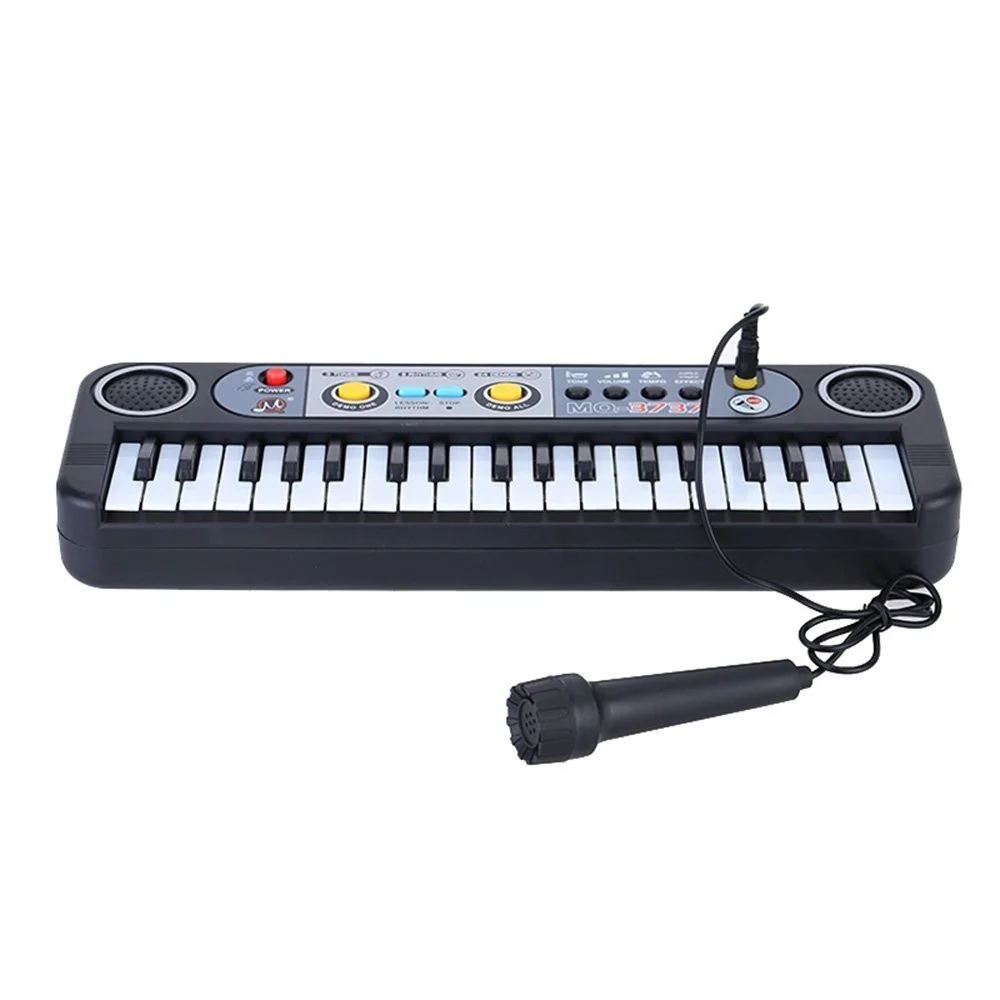 MINI TASTIERA GIOCATTOLO 37 TASTI MINI PIANO CON 24 FUNZIONI DEMO CON MICROFONO - TrAdE Shop Traesio