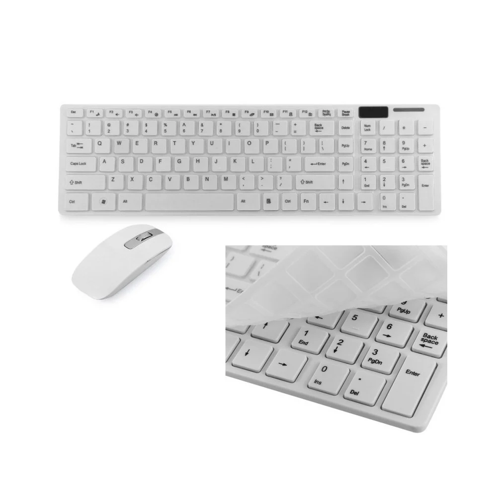 MINI TASTIERA WIRELESS 2.4GHz + MOUSE CON COPRI TASTIERA COMPATIBILE CON TABLET - TrAdE Shop Traesio