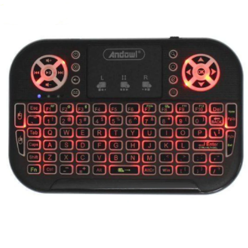 MINI TASTIERA WIRELESS BLUETOOTH RICARICABILE Q-K700C CON TOUCHPAD INGLESE USA