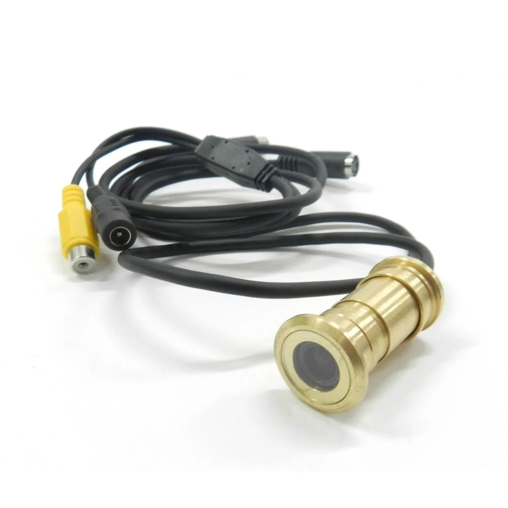 MINI TELECAMERA A COLORI OCCHIO MAGICO OCCHIELLO SPIONCINO ELETTRONICO ARGENTO - TrAdE Shop Traesio