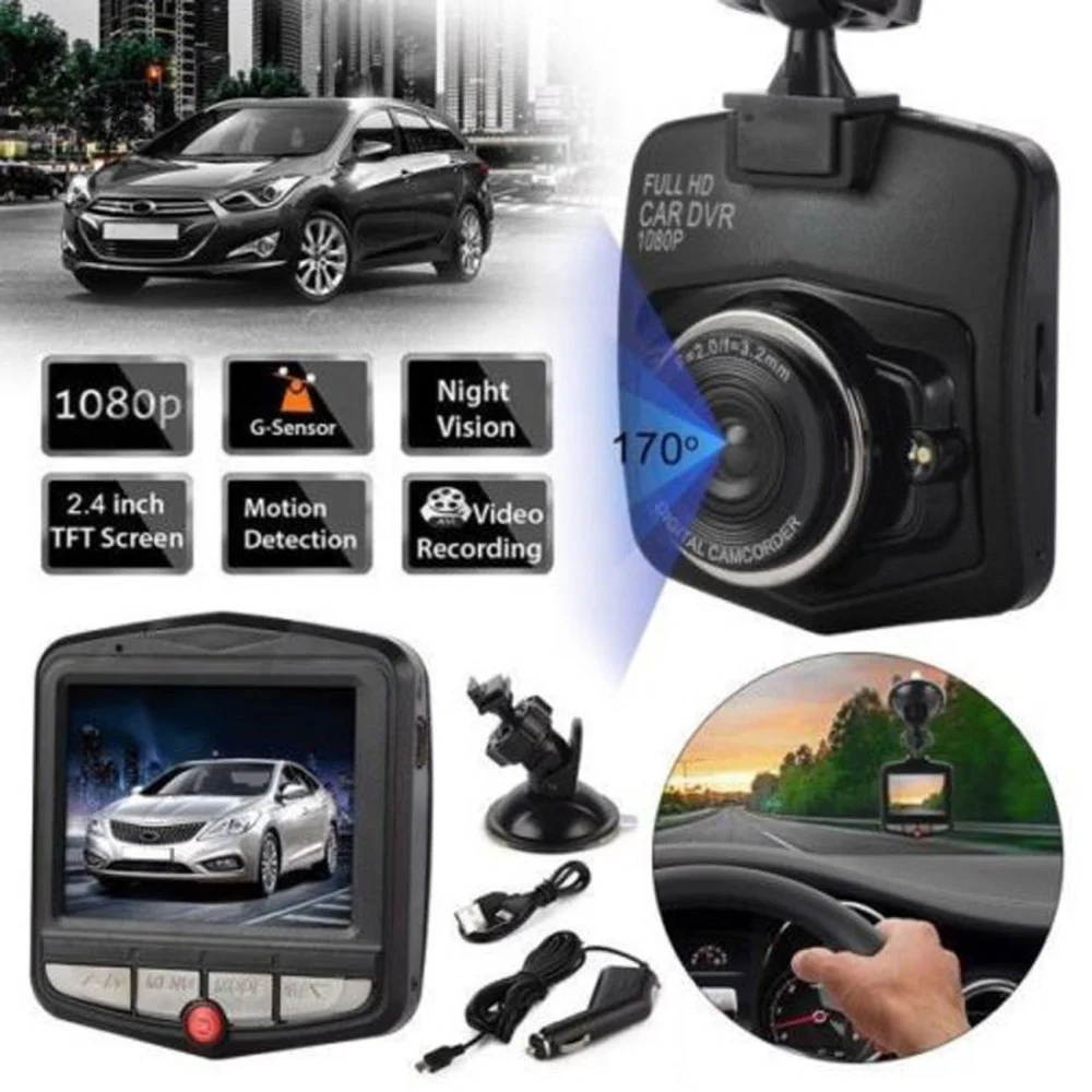 MINI TELECAMERA DVR PER AUTO FULL HD 1080P MONITOR LCD 2.4 SD VIDEO CAMERA - TrAdE Shop Traesio