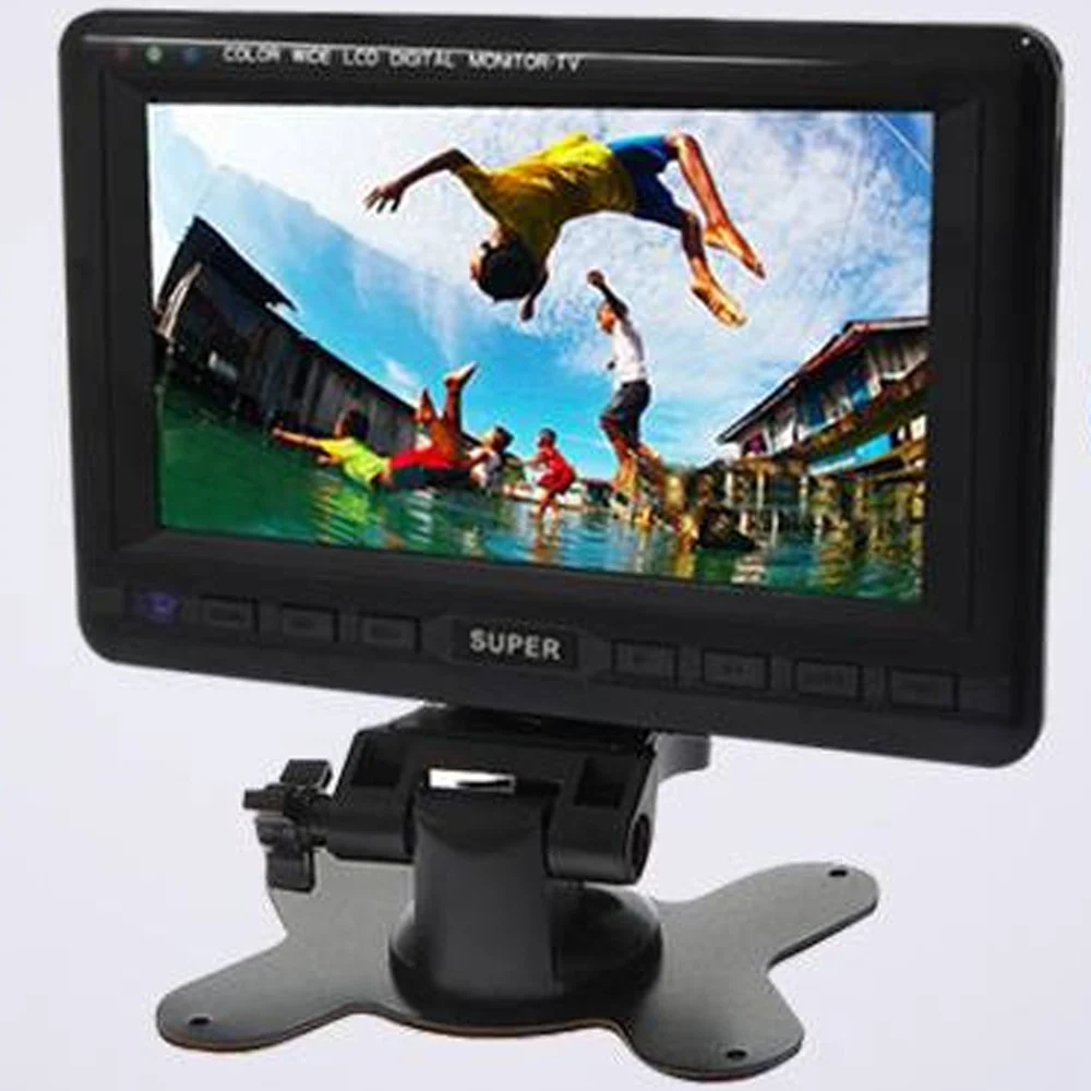 MINI TELEVISORE MP3 MONITOR 7.8 POLLICI CON SUPPORTO DA AUTO TELECOMANDO - TrAdE Shop Traesio