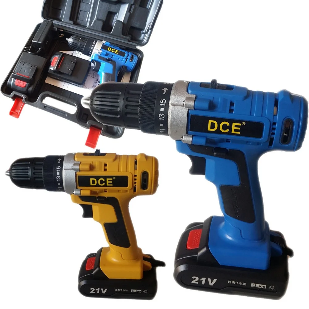 MINI TRAPANO AVVITATORE 21VOLT DOPPIA BATTERIA CARICABATTERIA VALIGETTA LUCE LED - TrAdE Shop Traesio