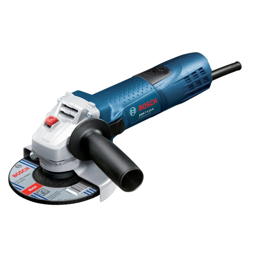 MINISMERIGL ANOLARE GWS 7-115 E BOSCH PROFESSIONALE DISCO 115MM POTENZA 720W