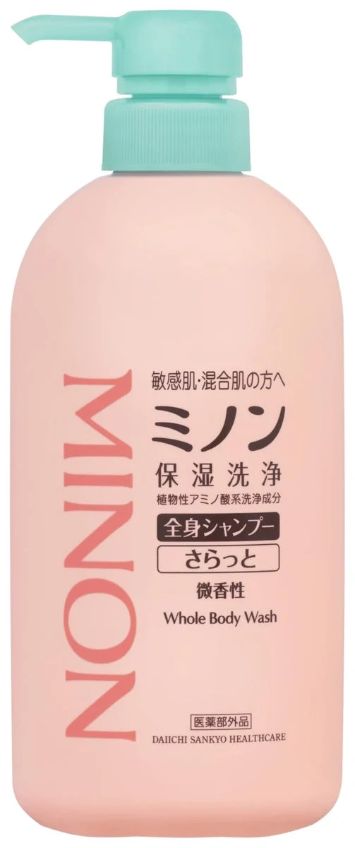 Minon All-Body Shampoo Light Type Sensitive Skin Moisturizing 450mL Bottle