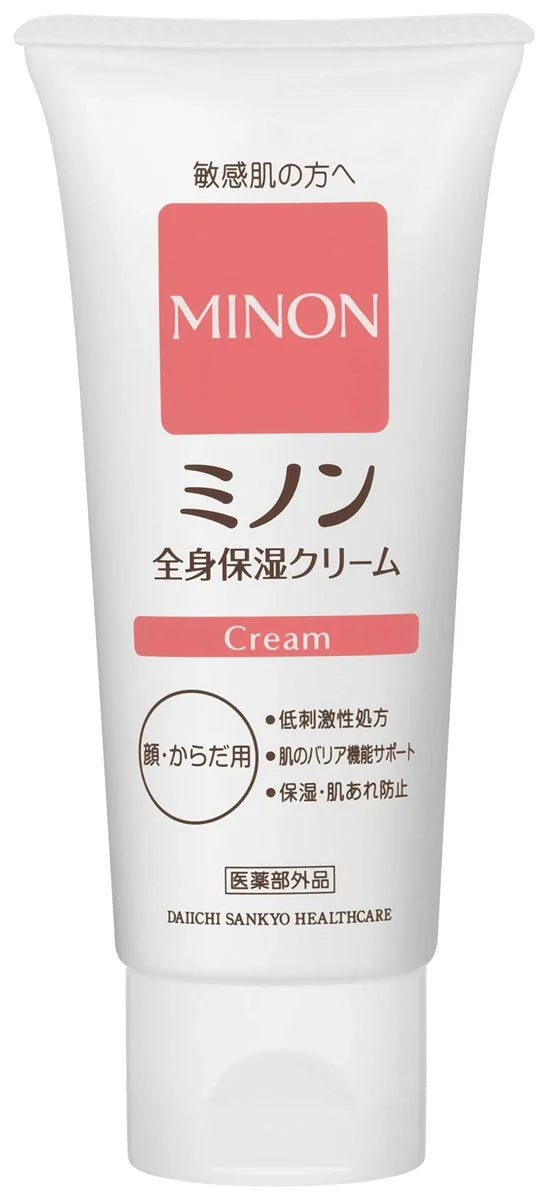 Minon Moisturizing Body and Hand Cream Sensitive Skin 90g Tube