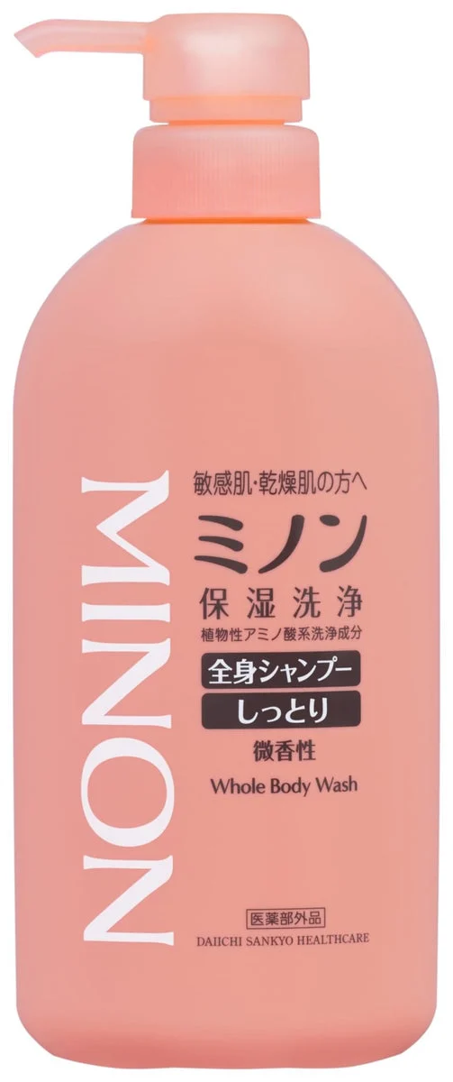 Minon Moisturizing Body Shampoo Sensitive Skin Soothing 450mL Bottle