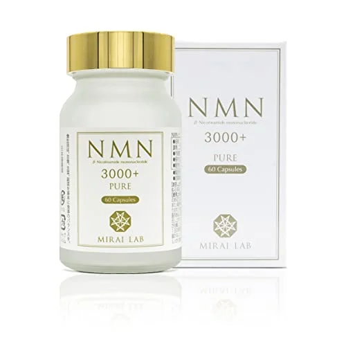 MIRAI LAB NMN Pure 3000 Plus (NMN high purity 99.8% / 60 capsules) Beauty Skin Health Aging Care Supplement Made in Japan