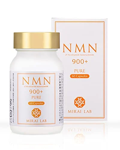 MIRAI LAB NMN Pure 900 Plus Anti-Aging Supplement 60 Capsules Made in Japan