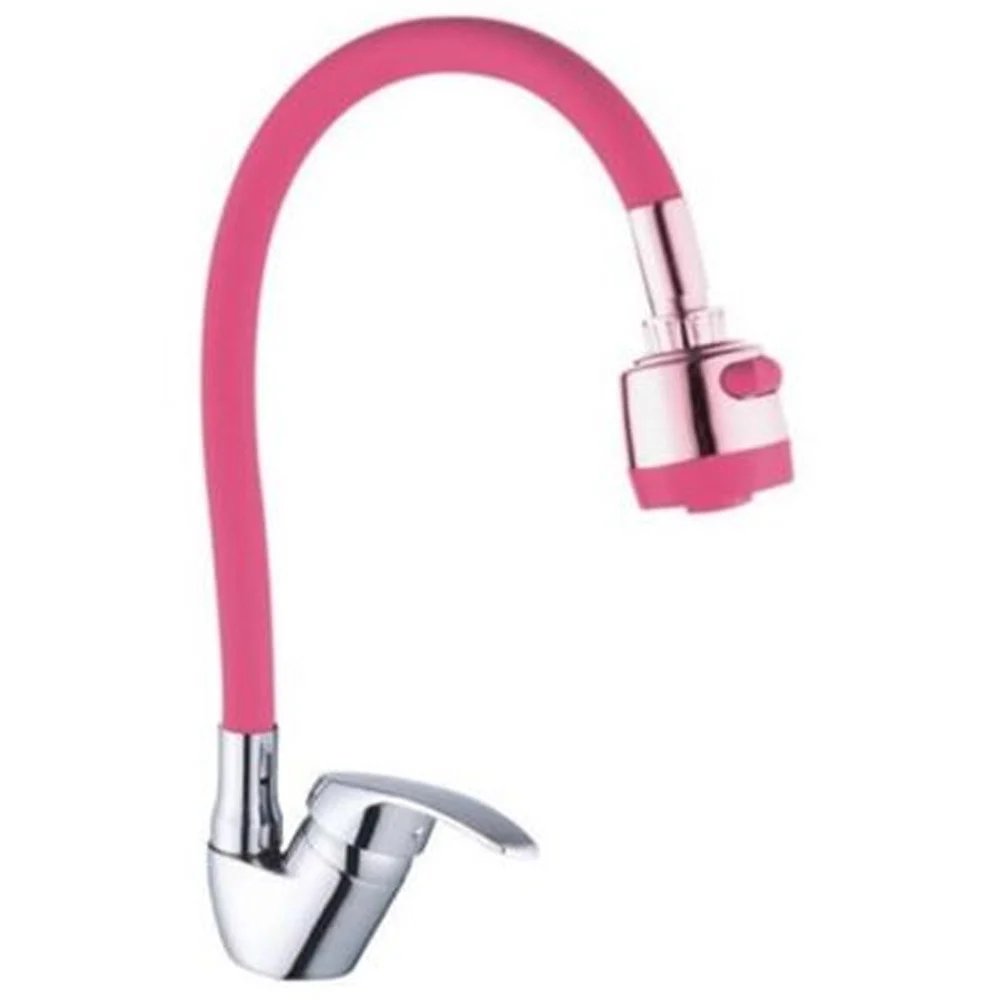 MISCELATORE RUBINETTO LAVABO A DOCCIA DOCCETTA PER CASA CUCINA FLESSIBILE ROSA - TrAdE Shop Traesio