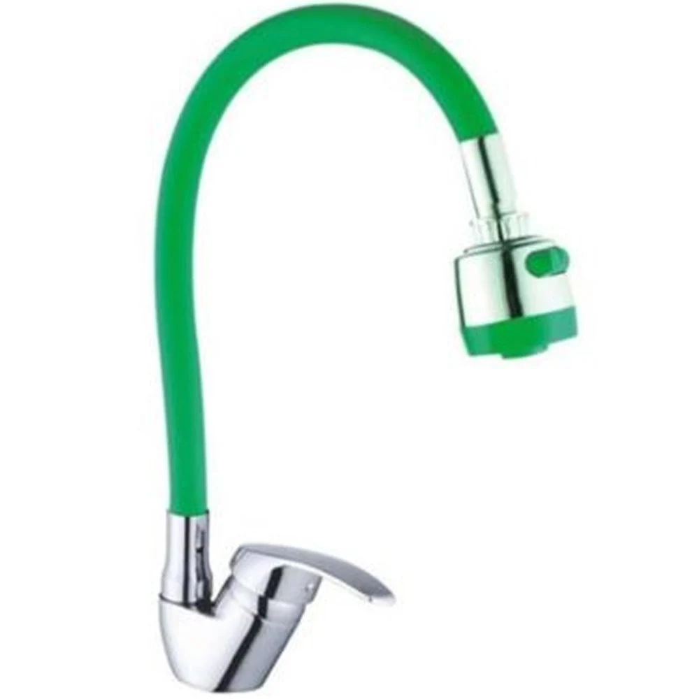 MISCELATORE RUBINETTO LAVABO A DOCCIA DOCCETTA PER CASA CUCINA FLESSIBILE VERDE - Cleafe