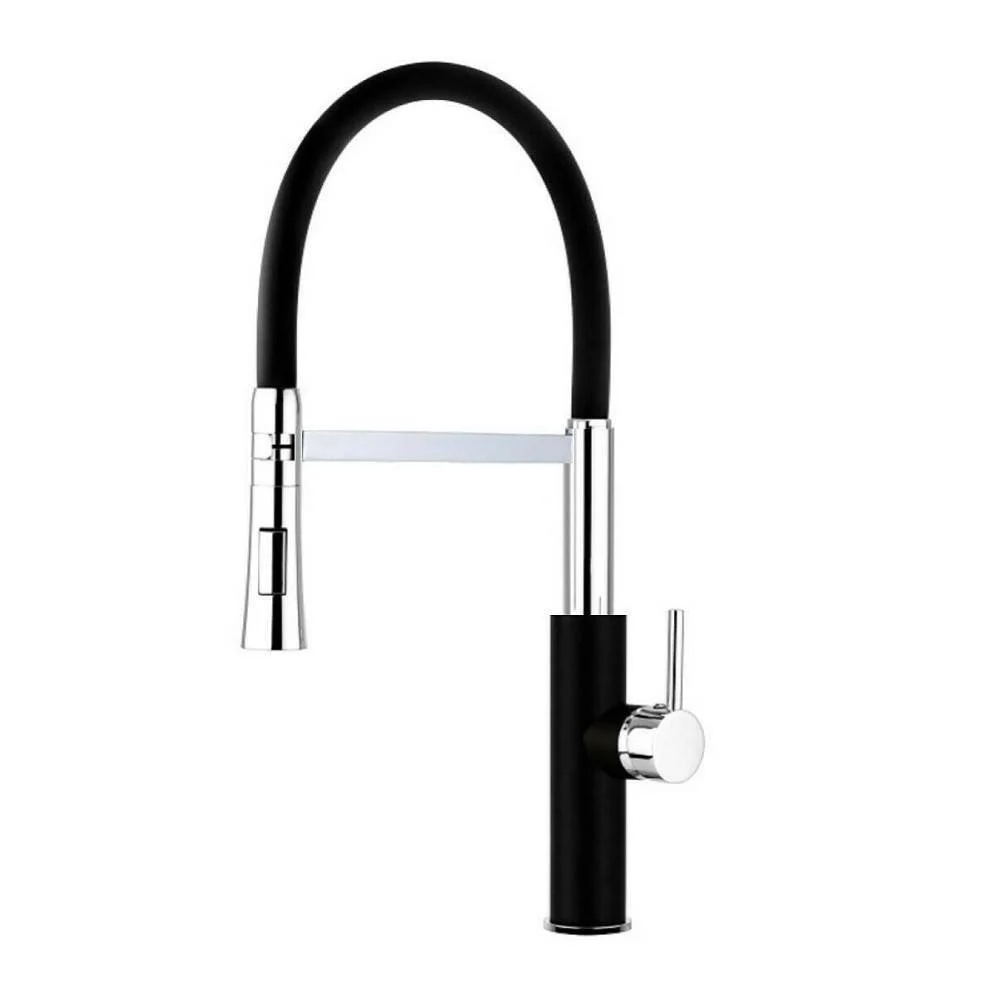 MISCELATORE RUBINETTO LAVELLO CUCINA CON DOCCETTA MONOCOMANDO CANNA ALTA 59593 - Cleafe