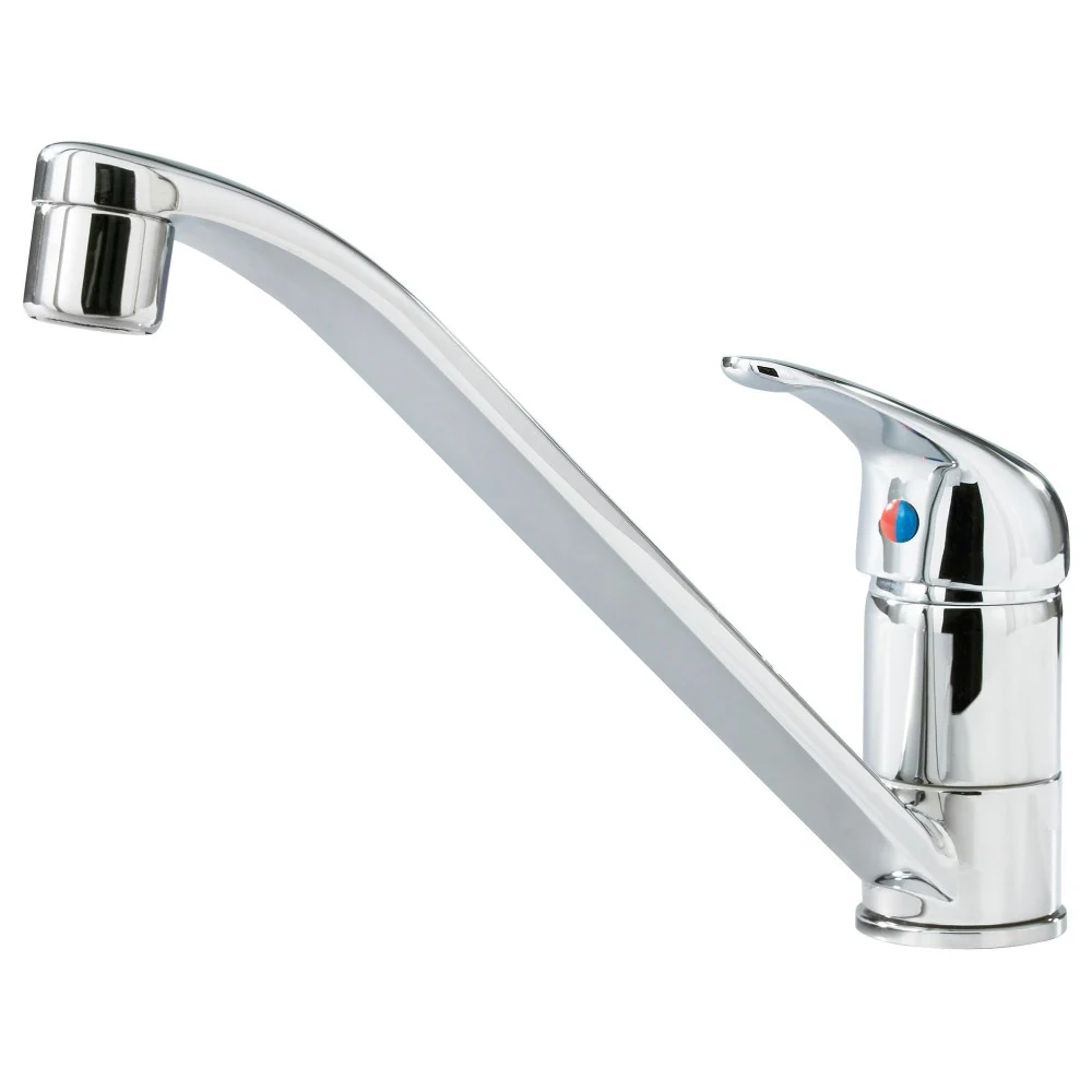 MISCELATORE RUBINETTO MONOCOMANDO PER LAVELLO CUCINA ACCIAIO CROMATO - TrAdE Shop Traesio