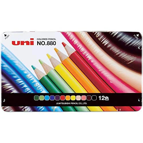 Mitsubishi Matite Colorate 880 Matite Colorate 12 Colori K88012CP - MITSUBISHI PENCIL