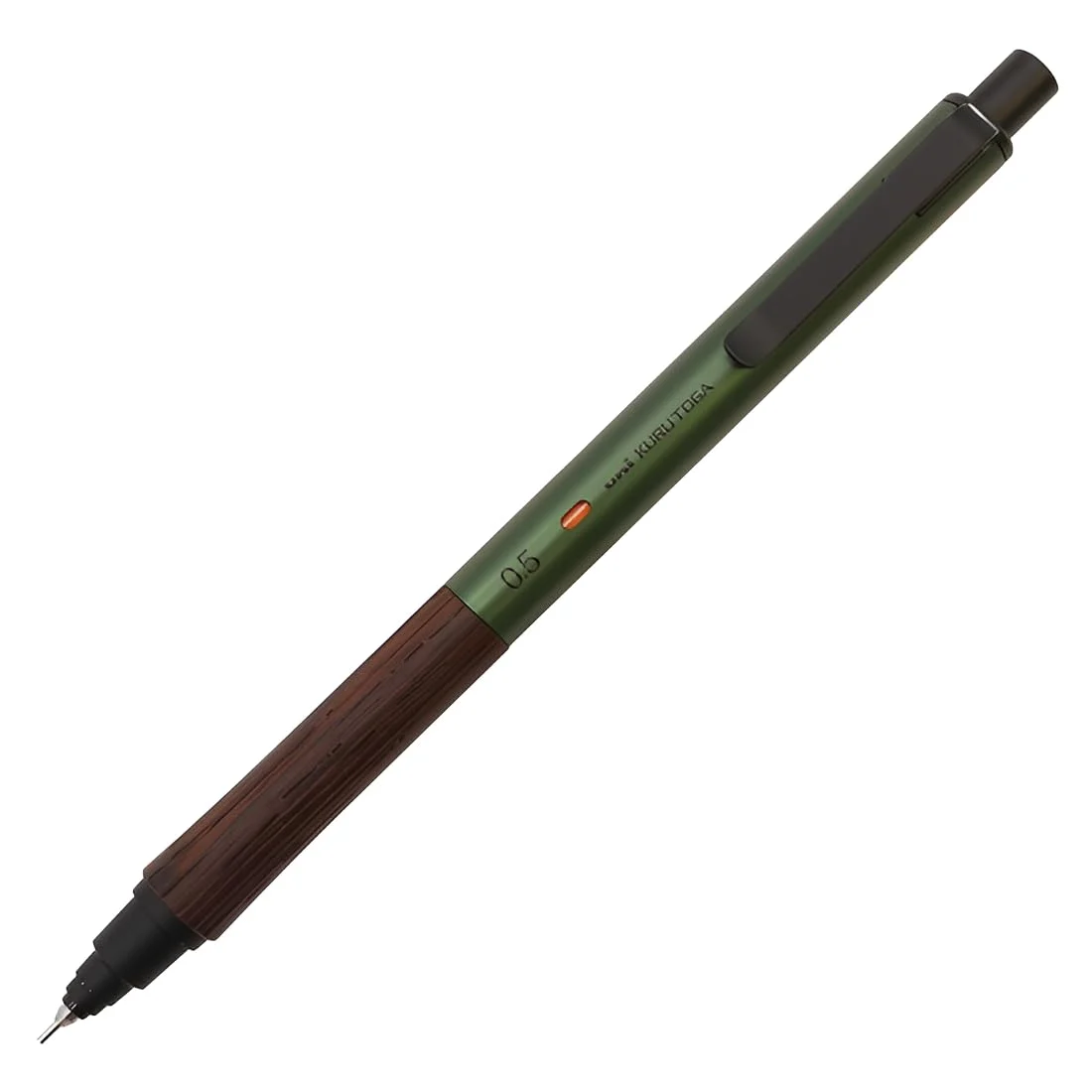 Mitsubishi Pencil Kuru Toga Wood Mechanical Pencil 0 5mm Forest Green (M5KW1P 88)