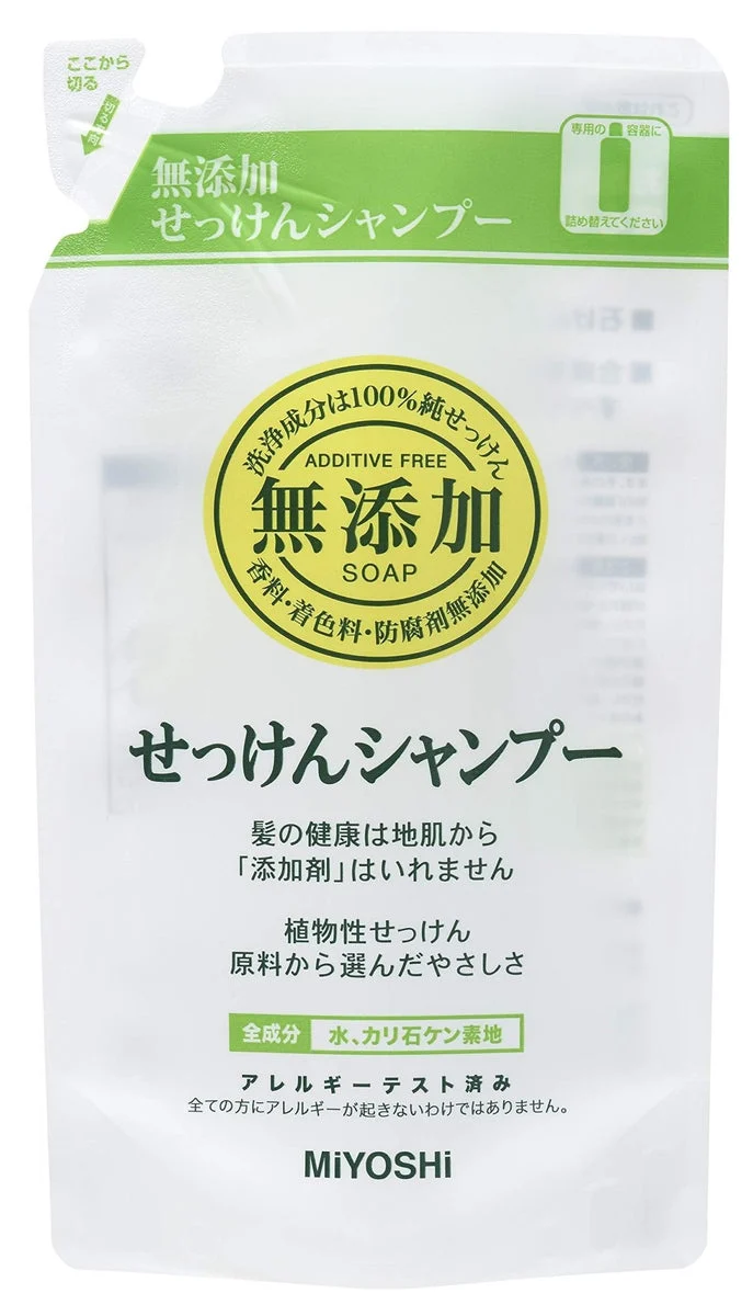 MIYOSHI Additive-free soap shampoo refill 300ml