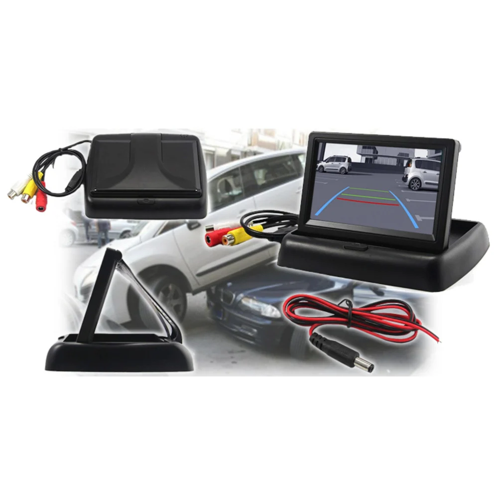 MONITOR LCD A SCOMPARS TFT 4.3” A COLORI AUTO CAMPER PER TELECAMERA RETROMARCIA - TrAdE Shop Traesio