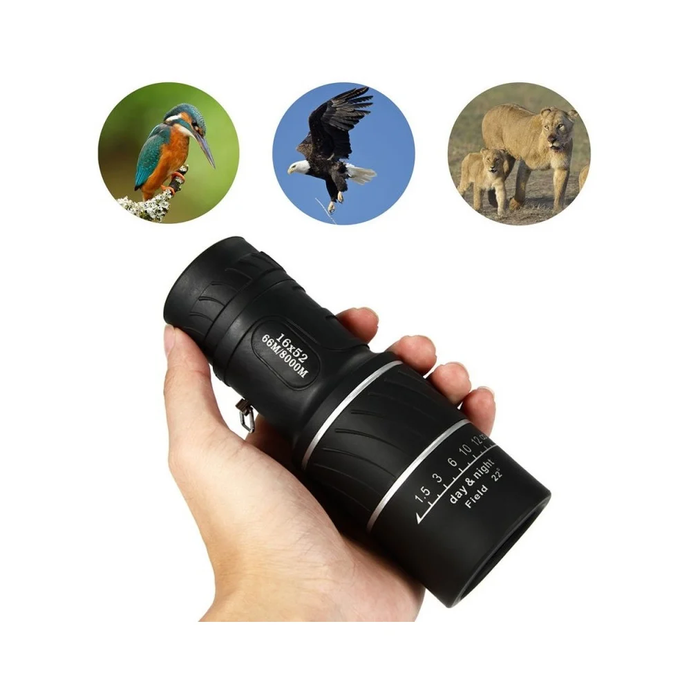 MONOCOLO BINOCOLO CANNOCCHIALE ZOOM MONOCULARE INGRANDIMENTO 16x52MM CACCIA - TrAdE Shop Traesio