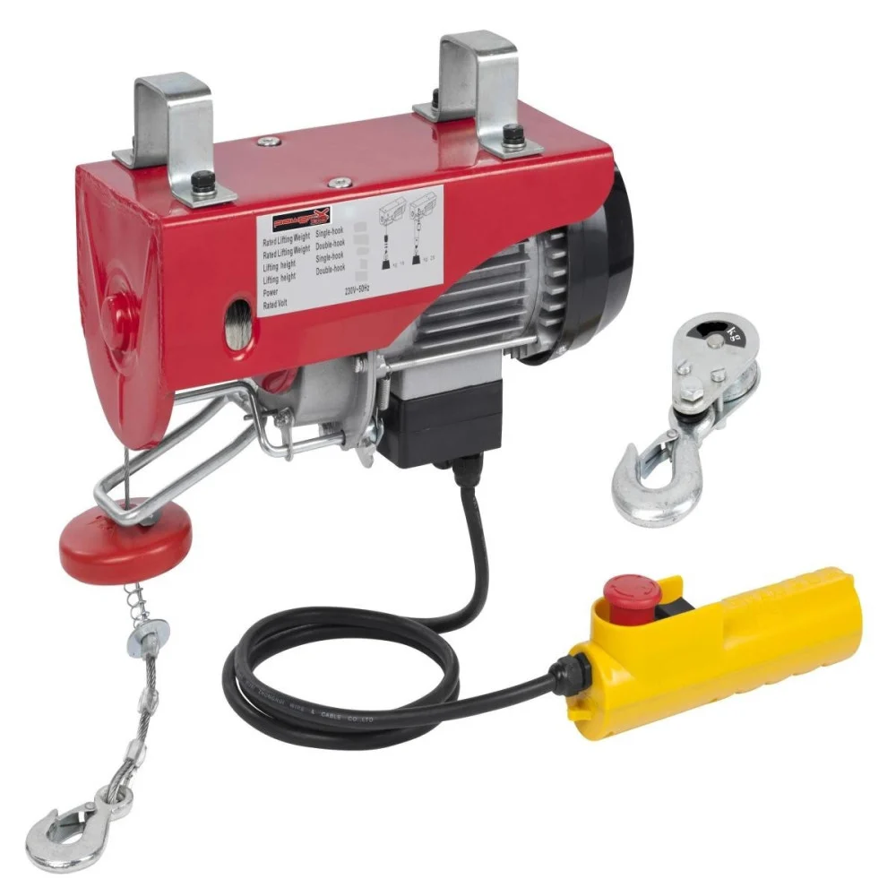 MONTACARICHI ELETTRICO PARANCO SOLLEVATORE ARGANO VERRICELLO 250/500 KG1000 18MT - Trade_Ox