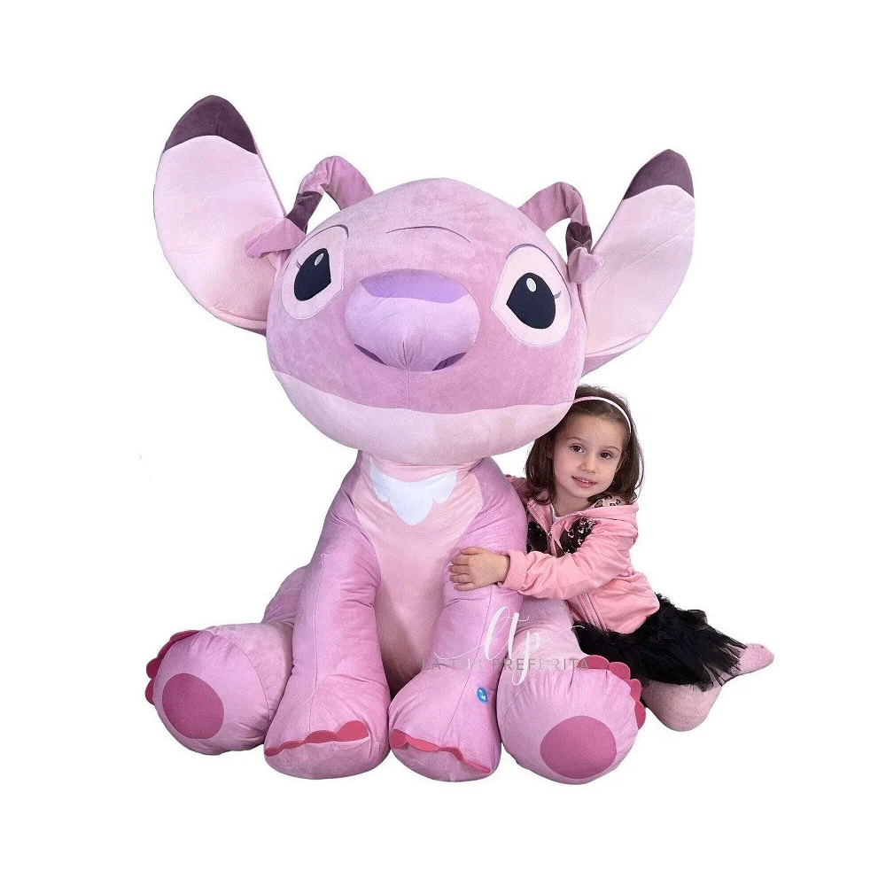 MORBIDO PELUCHE PARLANTE DA 100 CM COLORE ROSA PUPAZZO PER BAMBINI LILO & STITCH - TrAdE Shop Traesio