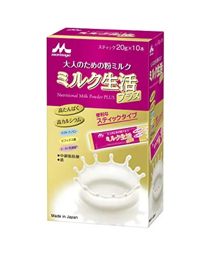 Morinaga Milk Powder for Adults Nutritional Supplement 6 Major Ingredients 20g x 10 Sticks - Morinaga Milk Industry