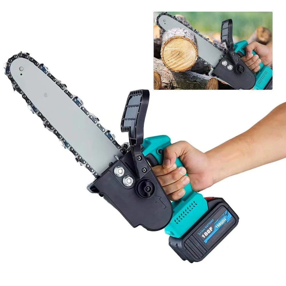 MOTOSEGA ELETTRICA A BATTERIE A LITIO 21V DA 12" PER POTATURA RAMI ALBERI PIANTE - TrAdE Shop Traesio