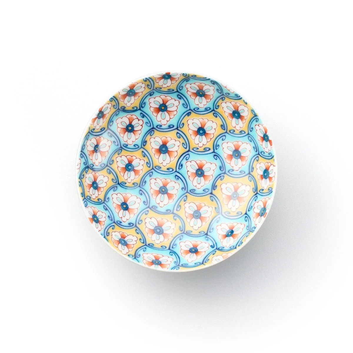 Nabeshima Sarasa Pattern Large Sake Cup