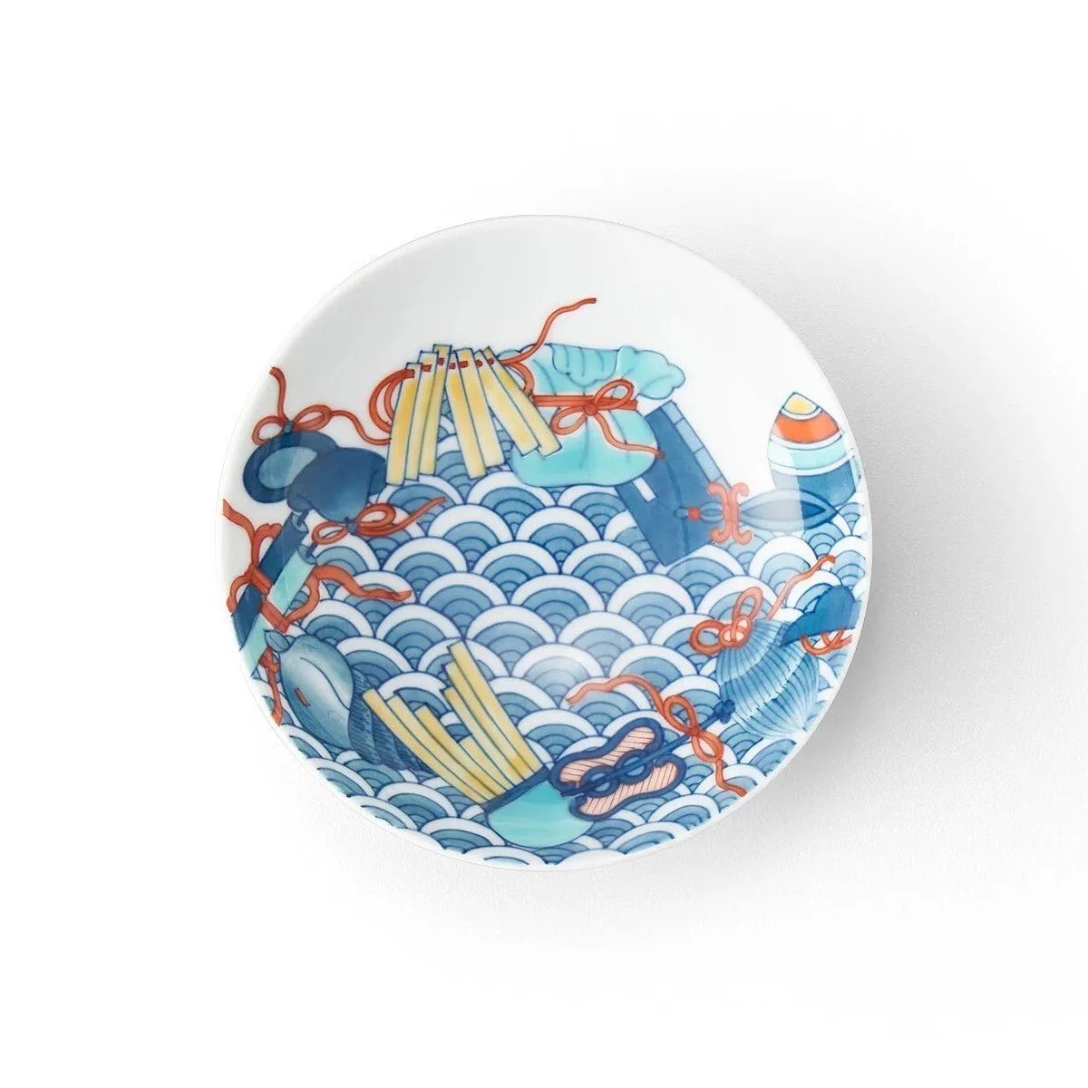 Nabeshima Seigaiha Takara Zukushi Large Sake Cup